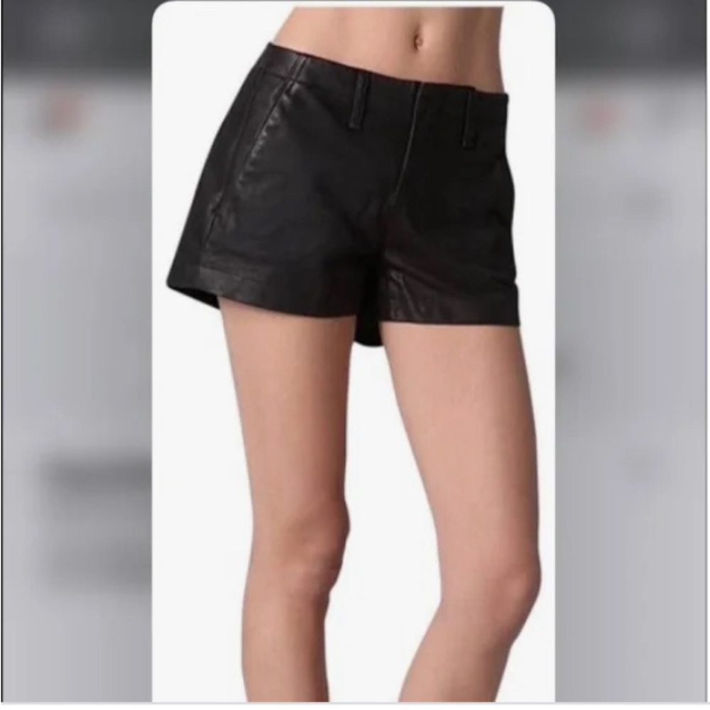 Rag and Bone leather shorts
